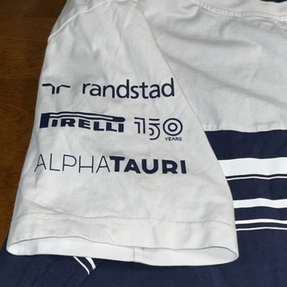 scuderia alphatauri shirt Navy White Men’s Tee Size XXL - Picture 6 of 11